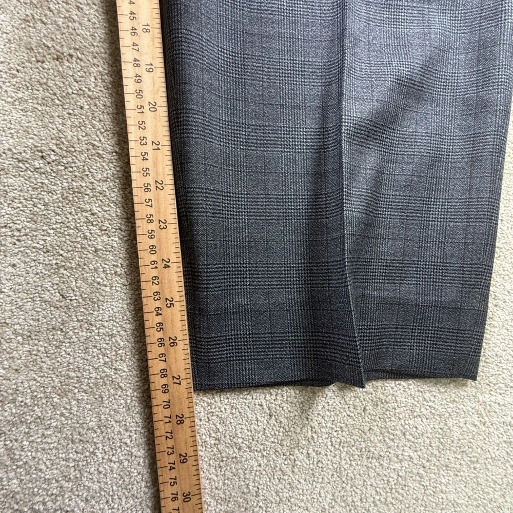 Jos A Bank 1905 Mens Charcoal Glen‎ Plaid Wool Blend Suit 54 Regular 49 Waist